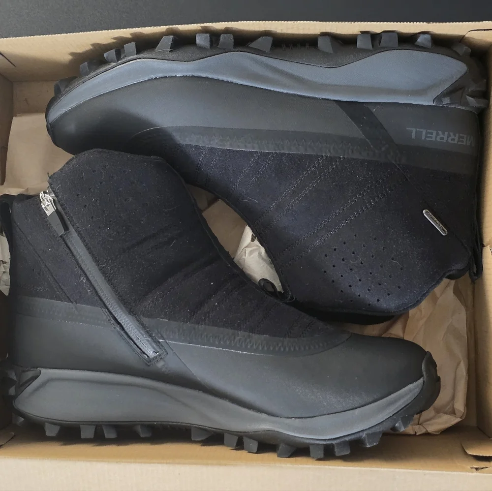 Mens Merrell Thermosnowdrift Zip Mid Shell, US 10, New W/box - Picture 3 of 9